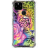 Neon Rainbow Cheetah with Rose by Sheena Pike Pixel Cases